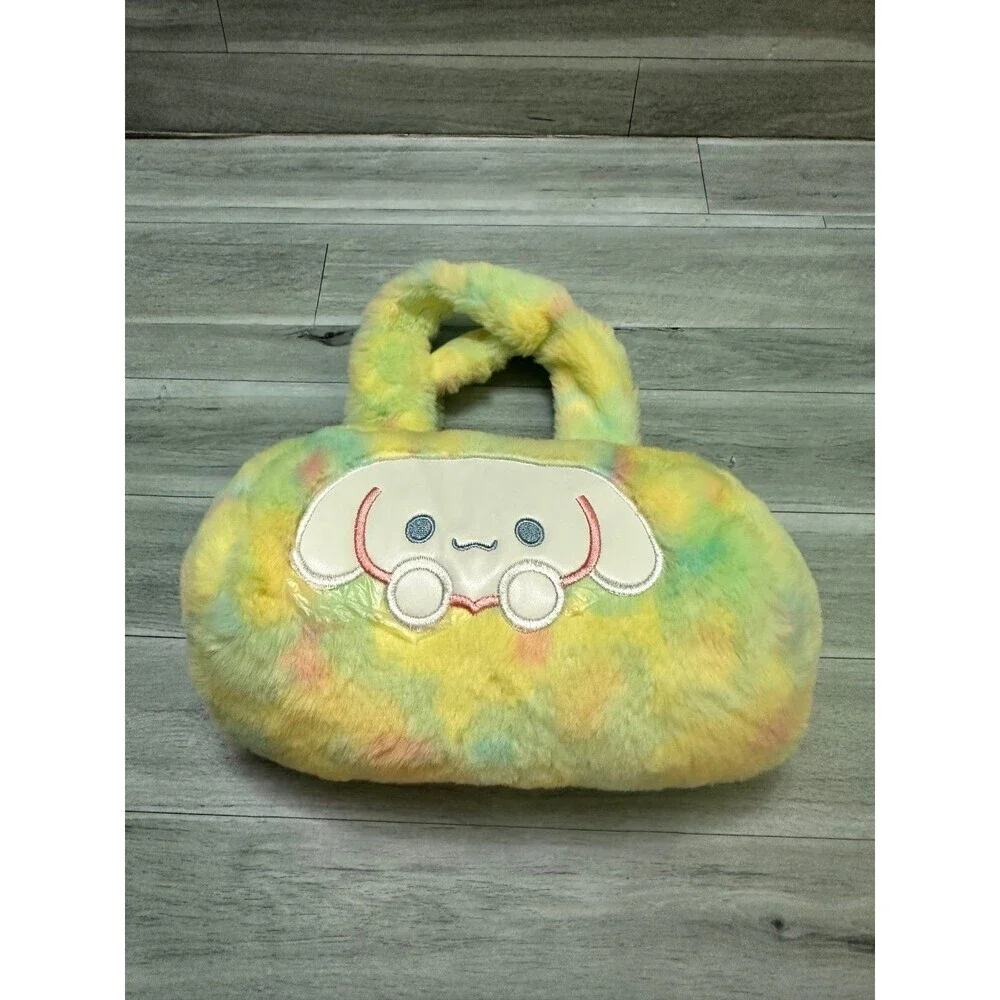Sanrio Cinnamoroll Plush Handbag in Yellow Green Tie-Dye